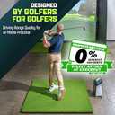 GoSports Elite Golf Hitting Mats for Indoor/Outdoor Practice  Choose Size  Turf Driving Range Mats for Golf Simulators and Practice