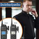SAMCOM Wireless Headset with 2 Pin Dongle for FPCN10A/FPCN30A Walkie Talkies, BTEAR-02 Upgraded Hands-Free Wireless Two Way Radios Earpiece with Mic for K Connector (Radios not Inclued)