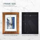 XUANLUO 5x7 Picture Frames Set of 4 Rustic Retro Photo Frame with HD Plastic Cover for Wall Mount and Tabletop Display Family Friends Wedding Gift