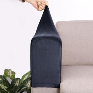 2Pcs Armrest Covers Stretch Couch Arm Covers Armrest Cover Soft Armchair Slipcover Protector for Sofa Couch Chair Recliner (Navy Blue)