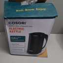 Cosori Electric Kettle, No Plastic Inner Lid, Filter & Spout, Stainless Steel Tea Kettle, Automatic Shut Off & Boil-Dry Protection, Durable Tea Kettle Boiler & Heater, 1.5L/1500W, Black