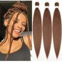 26-inch 3-pack pre-stretched woven colored hair extensions. Suitable for stage parties, Christmas, Halloween costumes, and actor costumes.