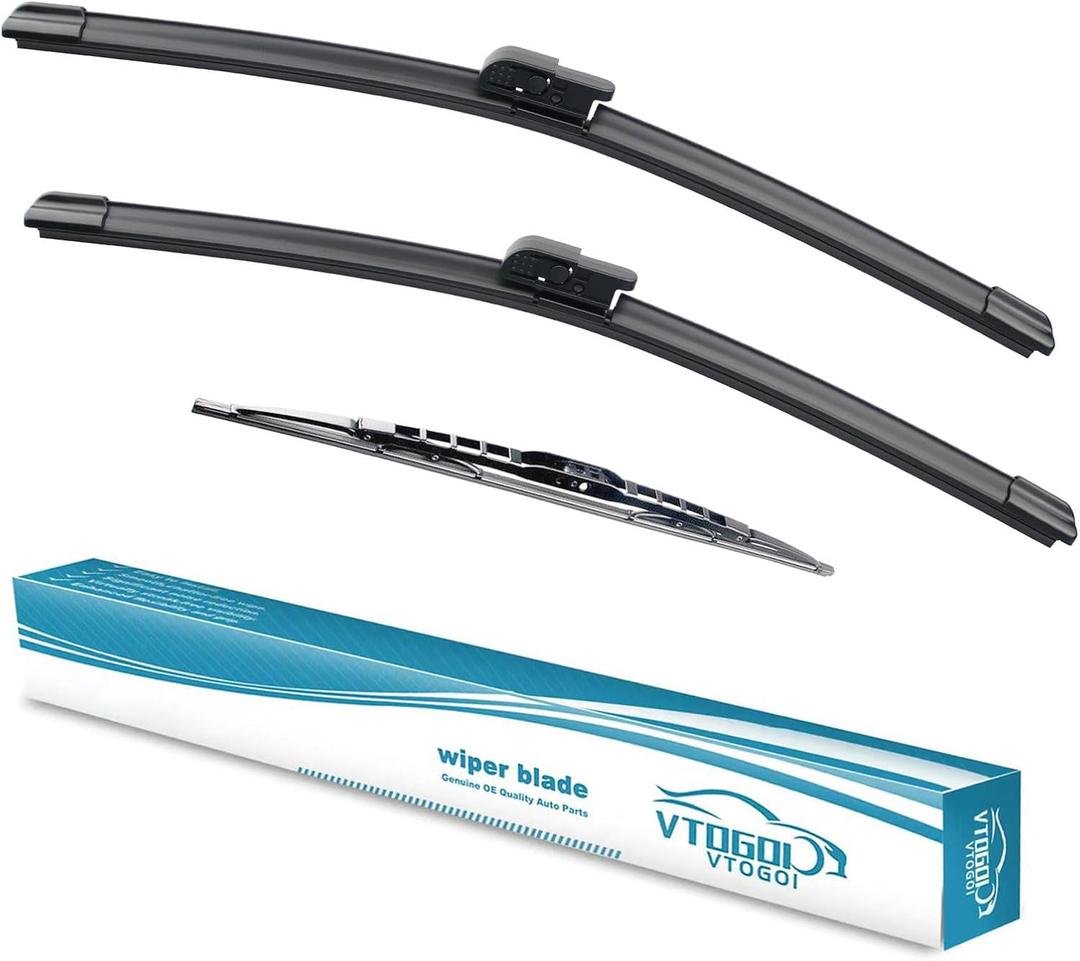 OEM Windshield Wiper Blades Replacement for Land Rover Range Rover L322 2002 2003 2004 2005 2006 2007 2008 2009 2010 2011 2012, Modified & Upgraded Wipers Set 26"+26"+18" (Pack of 3)
