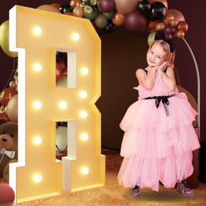 imprsv 4FT Marquee Light Up Letters, Large Light Up Letters for Birthday Party Decor Wedding Decorations, Marquee Letters for Party Decoration Large Marquee Letters Arch Kit Decorations Letter R