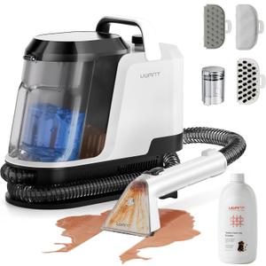 uwant Portable Carpet and Upholstery for Deep Cleaner, 18Kpa Carpet Cleaner Machine for Cars, Pets with Cleaning Tool and Self Cleaning Set of 1 for Spot, Rug, Couch (Cappuccino)