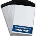 US PACK SMART White Plastic Poly Mailers 12"x15" | Shipping Bags for Clothing, Books & Accessories | Durable Shipping Envelopes | Waterproof and Tear-Proof with Strong Self-sealing Adhesive | 100-Pack