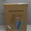 2 Step Stool Foldable, Non-Slip Steps, Folding Step Stool for Adults & Kids, Plastic Stool Pool Ladder, Collapsible Stools 2 Step Ladder for Kitchen Toilet Bedroom Office RV, Holds 330 lbs (White)