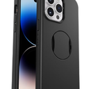 OtterBox iPhone 14 Pro MAX (Only) OtterGrip Symmetry Series Case - Black, Built-in Grip, Sleek case, Snaps to MagSafe, Raised Edges Protect Camera & Screen