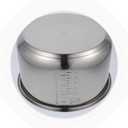 Cabilock 10 Cup Stainless Steel Rice Cooker Inner Pot Replacement Non-Stick Electric Cooker Supply Thickened Bottom Pot for Home Kitchen Cooking