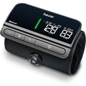Beurer BM81 easyLock Automatic Upper Arm Blood Pressure Monitor, Fully Electronic Smart Cuff Without Cables, Gentle Striction Plus Fast Measurement, Bluetooth, 240 Memory Sets (White)