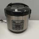 AROMA Digital Rice Cooker, 4-Cup (Uncooked) / 8-Cup (Cooked), Steamer, Grain Cooker, Multicooker, 2 Qt, Stainless Steel Exterior, ARC-914SBD