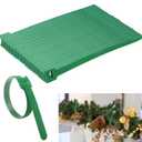 120 Pcs Christmas Garland Ties, Holiday Garland Twist Ties for Banister Christmas Decoration, Nylon Garden Plant Cable Straps, Decorative Christmas Tree Wreath Railings Stairways Ties Green