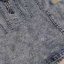 DYMADE Women's Denim Dress Sexy V Neck Bodycon Sleeveless Jeans Short Dresses XL