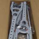 Adjustable Crutches with Padded Grips Height Adjustable Mobility Aid, Aluminum Underarm Support 330LB Adjustable Height 38.2-61.8 in Non-Slip Tips, Tool-Free Setup One Pair