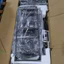 57" Fire Pit Table, 50000BTU Rectangle Propane Fire Table with Cover & Rain Cover, Sturdy Steel and Iron Fence Surface, CSA Safety Certified, Companion for Your Garden (Enlarged Version)