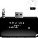 YOCOWOCO Bluetooth 5.2 Wireless Audio Adapter for Xbox One, Xbox Series X|S and Elite 2 Controller, Xbox Mic Adapter with Screen Supports Low Latency