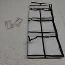 SAVERHO Over The Door Shoe Organizer, Hanging Shoe Organizer with 24 Mesh Large Pockets Door Shoe Rack Organizer for Men Women Kids Hanging Shoe Storage Bag.(White