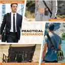 Shoulder Strap, Universal Replacement Adjustable Padded Bag Strap with Metal Hooks for Golf Bags, Luggage, Backpack, Tools in Outdoor Camping Travel Trips (Strap and Black Handle)