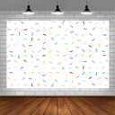 Sendy 7x5ft Donut Birthday Party Backdrop Grow Up Baby Sprinkle Decorations Happy First Newborn Shower Banner Bright Confetti Background Portrait Photo Shoot Studio Props