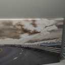 Designart Sky Road Curve Landscape-Photo Canvas Print-40x20, 40x20