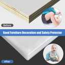 Door Protectors, 3/4" Silicone Cabinet Edge Guard, Protect Kitchen & Drawer Fronts, Prevent Wear, Chipping, Discoloration, Edge Protectors for Drawers, Desks, Countertops and Shelves, Clear, 10Ft