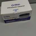 35W Ultrasonic Jewelry Cleaner, 45KHz Retainer Cleaner for Jewelry, 5 Timer & 3 Power Modes, Eyeglasses, Rings, Watch Strap, Dentures - 20oz, 304 Stainless Steel Tank, Quiet <38dB (White)