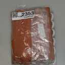 Terracotta Linen Shower Curtain for Bathroom Burnt Orange Farmhouse Shower Curtains Natural Aesthetic Bath Decor Weighted Linen Fabric Textured Bath Curtain Liner with Hooks Set, Rust Red, 72 x 72