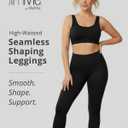 SlimMe Shapewear Leggings, High Waisted Leggings Tummy Control, Comfortable and Breathable Compressions Pants for Women (Black)