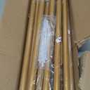 Over The Table Rod Stand with Clamps Adjustable 46"-100'' Length 29"-55" Height Gold Table Balloon Arch Stand with Storage Bag, Metal Decorating Rod Hanging