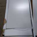 FUFU&GAGA Wardrobe Closet with Glass Doors, 3 Drawers, Modern White Bedroom Armoire with Gold Handles, Modern Clothes Storage Cabinet with Shelf, Hanging Rod, 31.7W x 19.3D x 74.8H