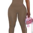 PINSV 2 Piece Sets for Women Summer Workout Sets Short Sleeve Top Jogger Legging Pants Track Suits, Beige, XL