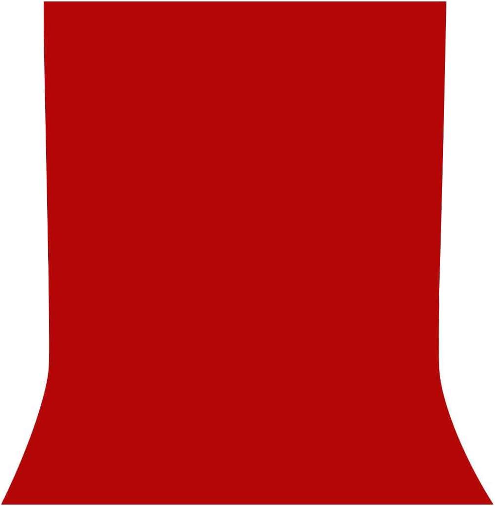 5x7ft Photography Studio Non-Woven Backdrop Bright Red Backdrop Solid Color Simple Background