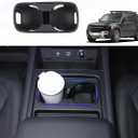Black Center Console Cup Holder Compatible with Land Rover Defender 90 110 130 2020-2024 Car Cup Holder Expander Storage BoxDrink Cup Holder Organizer Accessories (for Defender 2022-2024)