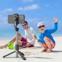 Selfie Stick Tripod, All in One Extendable & Portable iPhone Tripod Selfie Stick with Wireless Remote Compatible with iPhone 17 16 15 14 13 12 pro Xs Max, Galaxy Note10/S20/S10/OnePlus 9/9 PRO etc