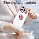 Tnarru Designed for iPhone 16 Pro Clear Case with Stand [Magnetic Ring Holder Kickstand] Soft TPU Bumper Non-Yellowing Anti-Scratch Lightweight Slim for iPhone 16 Pro Case Pink