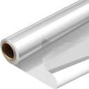 PerkHomy Clear Cellophane Wrap Roll 32" x 100' 3 Mil Thick Cellophane For Gift Basket Treats Goodie Wrapping Craft Flower Bouquet Plastic (Clear, 100ft (32in Width))