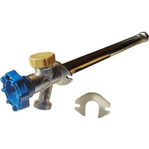 1 Piece XFITTING Anti-Siphon Frost Free Sillcock 10", 1/2" Push Fit x 3/4" GHT Valves, 1 Pack (1/2" Push Fit, 3/4" GHT)
