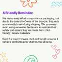 rokt&razo Multicolor Crazy Giant Crayon Pack, 2PC, 8 inches Long, Perfect for Arts and Crafts Projects, Jumbo Crayons, Huge Kids Crayons