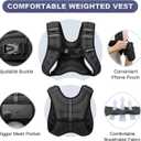 Weighted Vest Woman 5lb/8lb/10lb/12lb/15lb/20lb/25lb/30lb Weight Vest for Women Men, Rucking Vests with Reflective Stripe for Running Workout Walking Strength Training Weight Loss Fitness Weightlifting