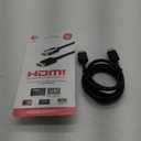 GE HDMI Cable, High Speed, Ethernet, 4 Foot HDMI, 4K Ultra HD, Full HD 1080P, 10.2Gbps Data Transfer, Works with HDTV, Cable, Game Consoles, Blu Ray, and More, Gold Plated Connectors, Black, 33573