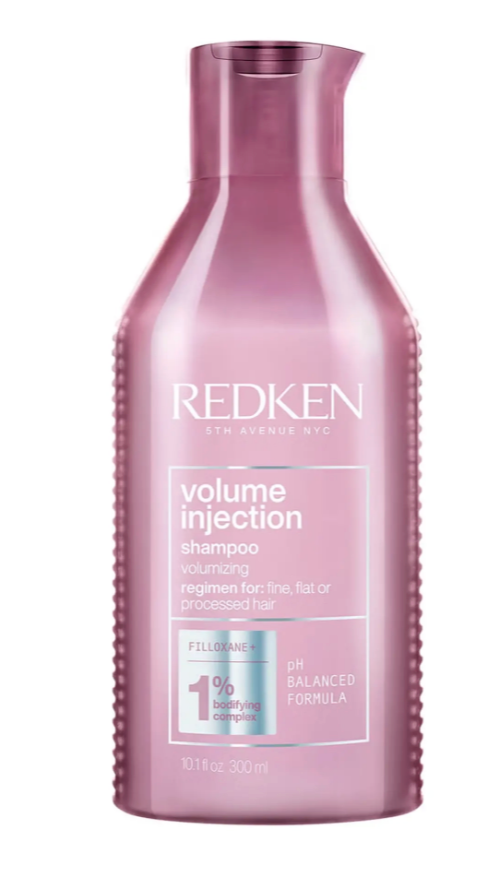 Redken Volume Injection Shampoo | Lightweight Volume Shampoo For Fine Hair | Adds Volume, Lift, and Body to Flat Hair | Soft, Shiny Finish | Paraben Free