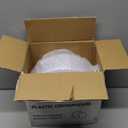 KIRE 100PCS Disposable Plates - White with Gold Rim for Easter/Wedding/Spring Party- Includes 50Pieces 10.25inch Dinner and 50Pieces 7.5inch Dessert/Salad Plates