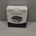 Air Purifier for Home  True HEPA Filter for Pets, Smoke & Allergies | 600 Sq Ft Coverage | Ultra-Quiet & Portable for Bedroom/Travel (1 Pack, Grey White)