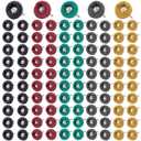 100 PCS Abrasive Buffing Wheels,1 inch Polishing Wheel Set for Proxxon Dremel Rotary Tool Accessory-1/8 Shank