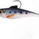 3D Realistic Leaded Soft Fishing Lure  Pre-Rigged Paddle Tail Swimbait for Mandarin Fish, Bass, and More  Sinking Lure for Freshwater & Saltwater3PCS (Blue backed spots)