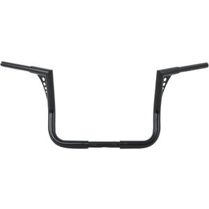 XFMT Motorcycle Black 12" Rise 1.25" Ape Hanger Handlebar For Harley Touring Electra Glide FLHT FLHTC Dressers Baggers 1982-2023