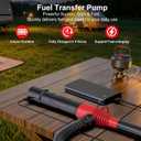 Vitog Rechargeable Fuel Transfer Pump, 3.5GPM Portable Electric Siphon Pump for Gasoline, Diesel, Water, Leakproof Gas Can Pump with Upgraded Hose Material, Ultra-Fast Oil Transfer Pump