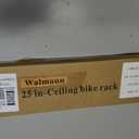 WALMANN Ceiling Mounted Bike Rack for Garage, Space-Saving Ceiling Bike Storage for 2 Bikes(Horizontally)/4 Bikes(Vertically), Adjustable Bike Hooks for Road Mountain Bikes