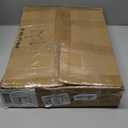 YUFAM 2 Tier Under Desk Printer Stand with Storage, Small Printer Table with Charging Station, Rolling Printer Cart Shelf with Lockable Wheels for Home, Office (Natural)