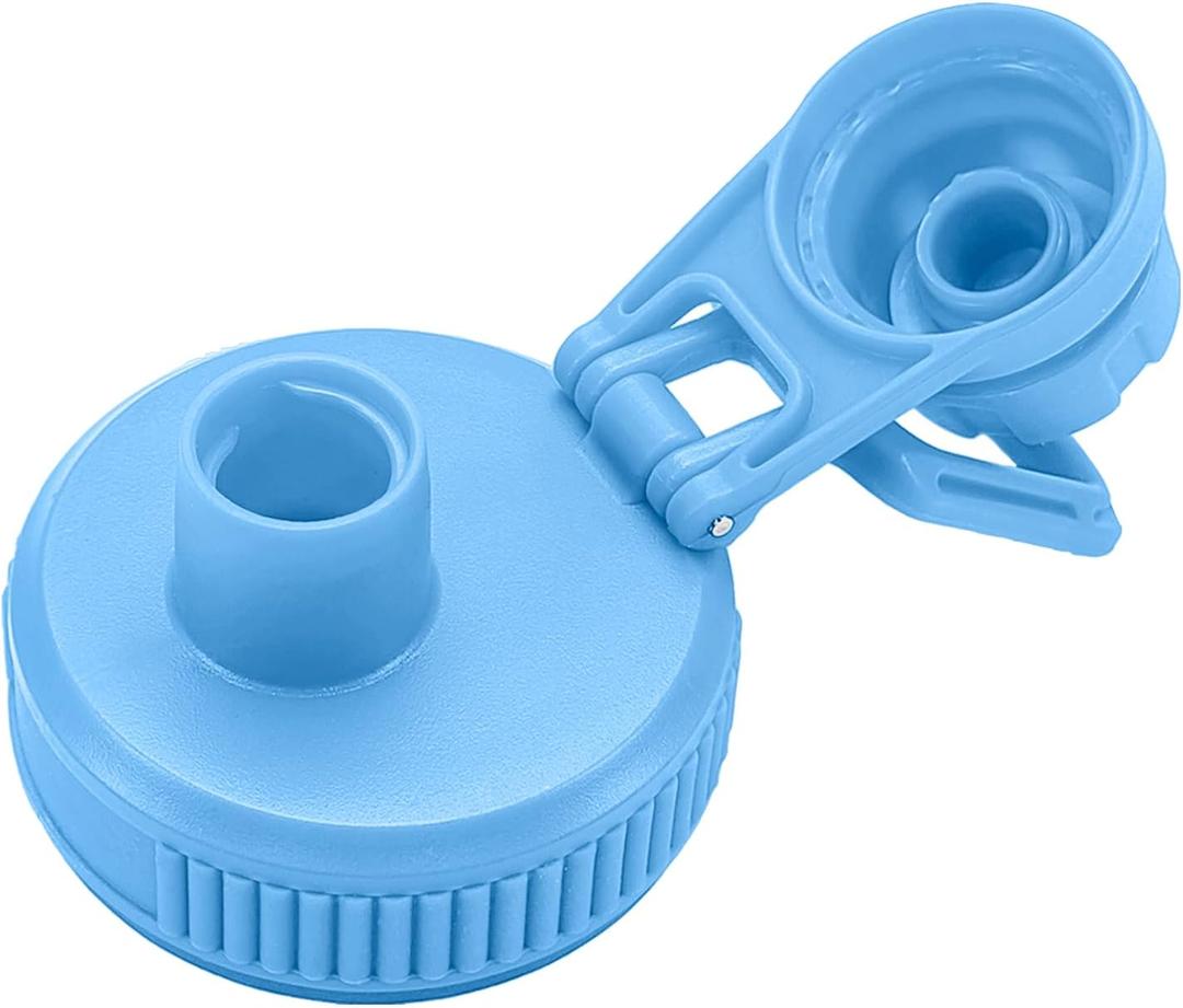 Spout Lid for Hydro Flask Wide Mouth Sport Water Bottles,Replacement Lids for Most 12,14,16,18,20,22,32,40,64oz Wide Mouth Water Bottles with Handle Easy to Carry (Sky Blue)